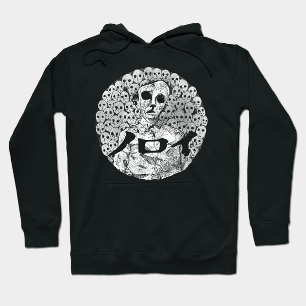 Noroi The Curse (White Print) Hoodie by Bloody Savage